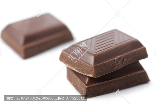 破碎的巧克力碎片