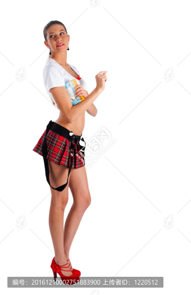 漂亮女孩迷你裙