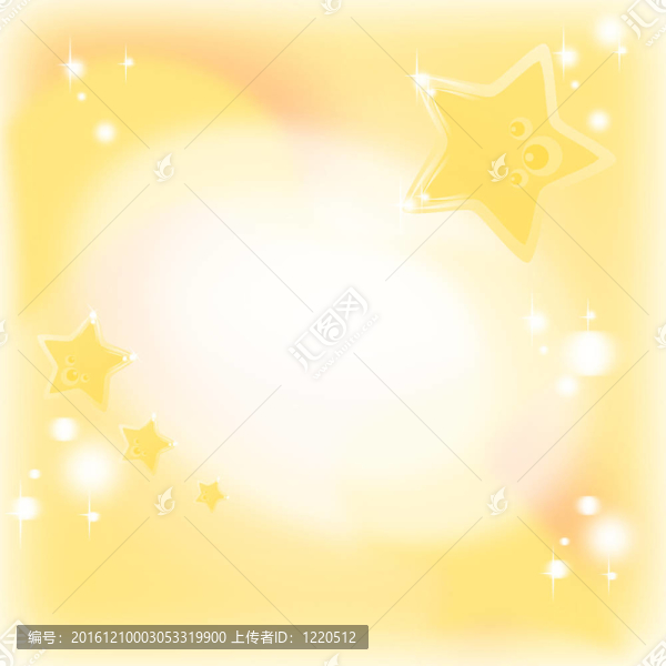 金色背景魔術(shù)和夢(mèng)幻星