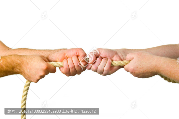 手拉繩子