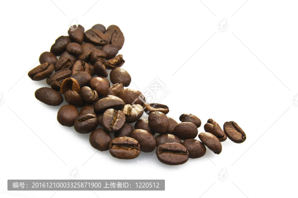 白底咖啡豆