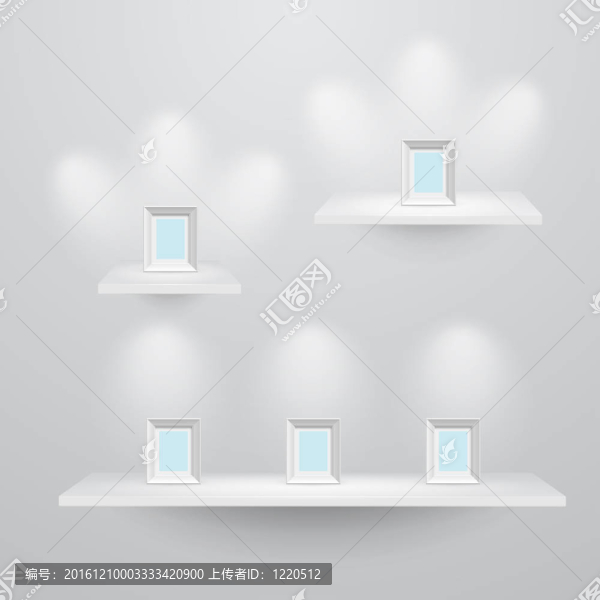 3D孤立空貨架展覽