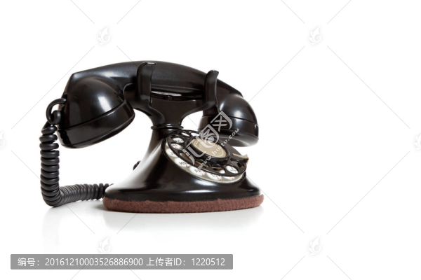 白色白色老式電話