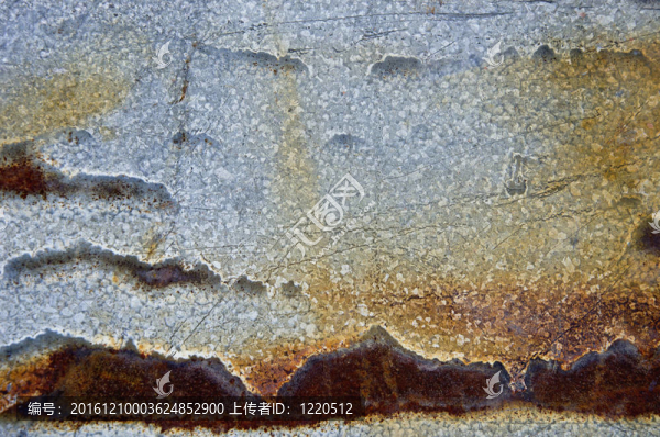 生銹的鋼板建筑墻體背景特寫(xiě)
