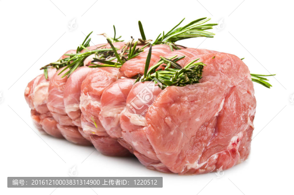 烤牛肉上的白色背景