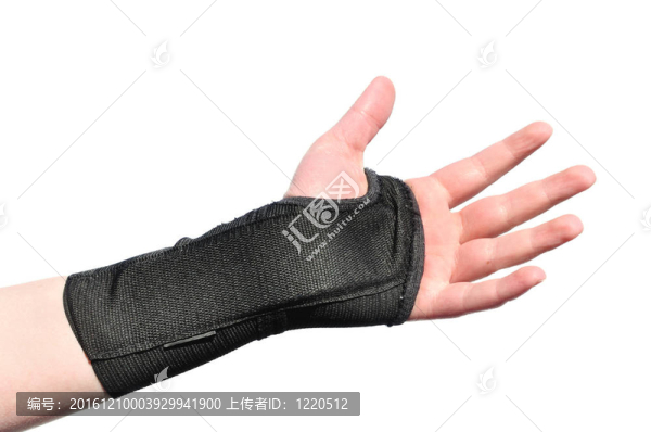 黑色的護腕