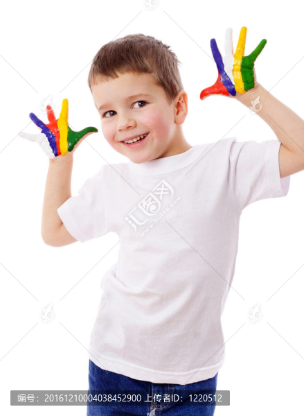 手繪小男孩