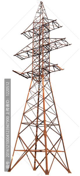 白色大鋼電桿