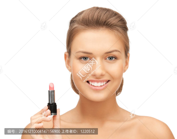 口紅美女
