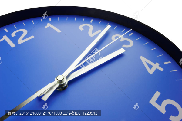 藍色的鐘面