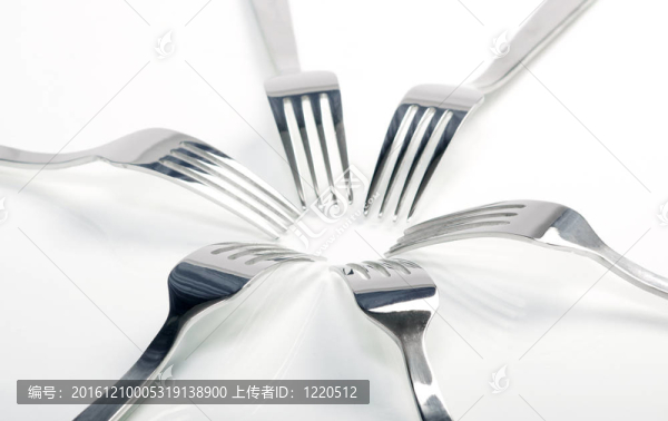 抽象叉背景作為食物概念