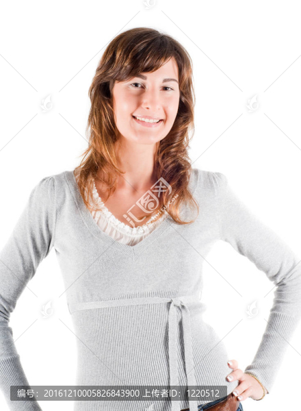 年輕漂亮的黑發(fā)女人