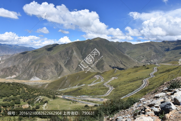 山間的公路,玉帶公路