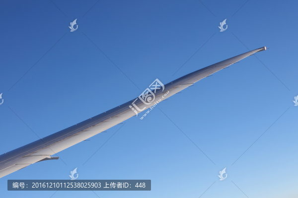 天空中的機翼,飛機翅膀,飛機