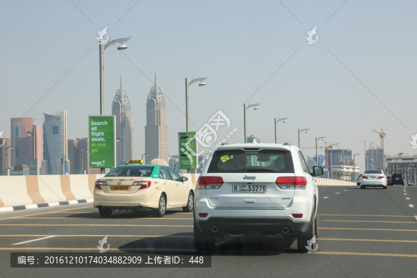 迪拜街景,迪拜城市建筑,迪拜