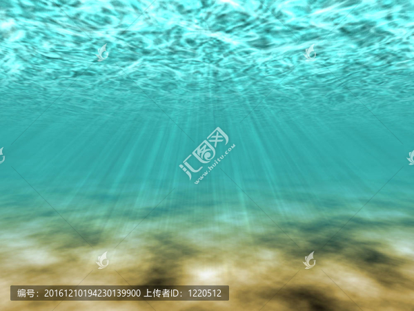 太陽光線水下場景