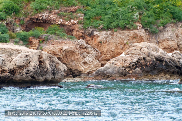 土耳其的巖石和地中海