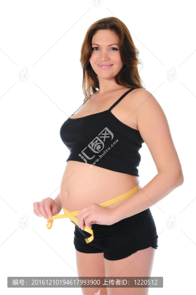 美麗的年輕孕婦