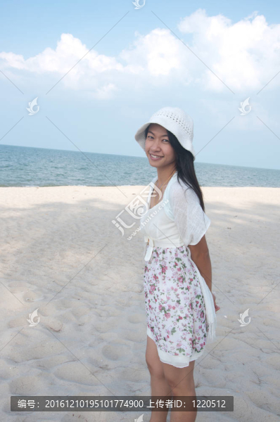 海灘上的美女