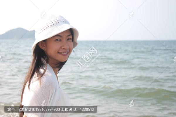 海灘上的美女