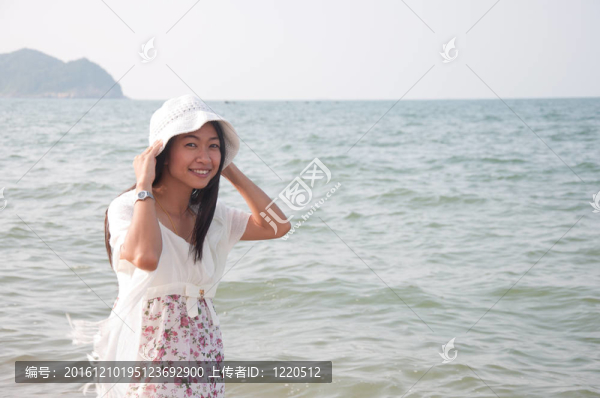 海灘上的美女