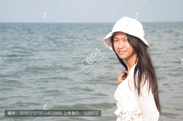 海灘上的美女
