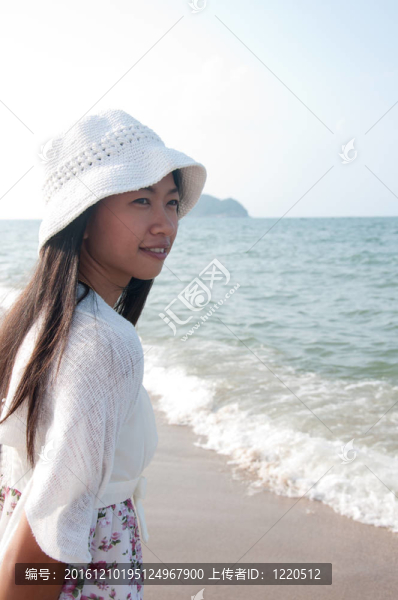 海灘上的美女