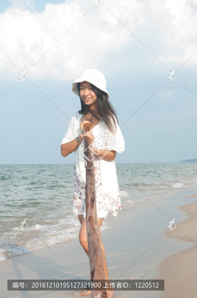 海灘上的美女