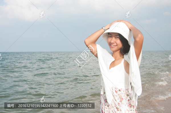 海灘上的美女
