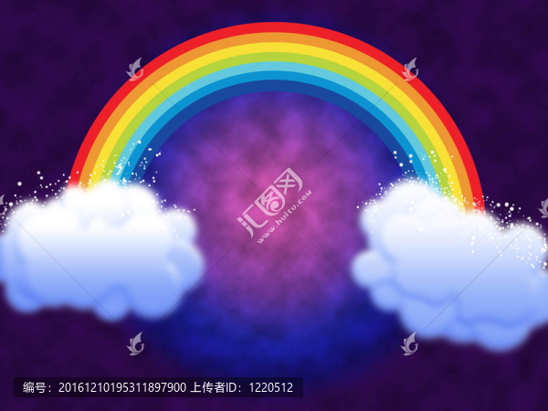 漸變背景下的彩虹?？ㄍㄐ蜗? title=