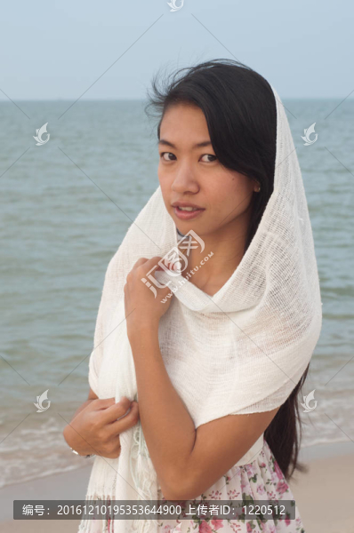 海灘上的美女