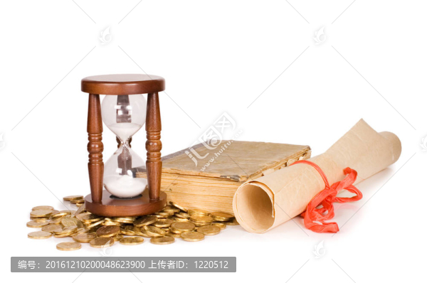 Hourglasses和書白色隔離