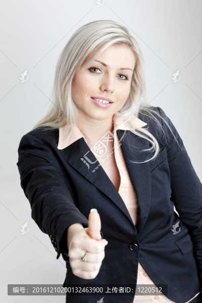年輕的女商人的肖像