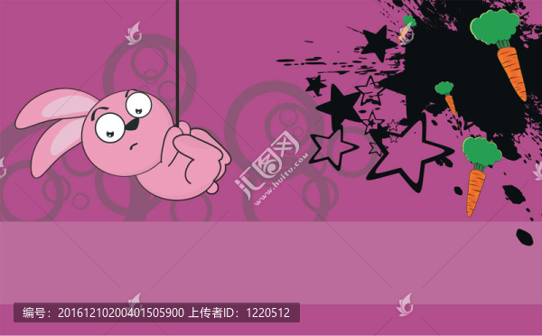 有趣的兔子卡通background6