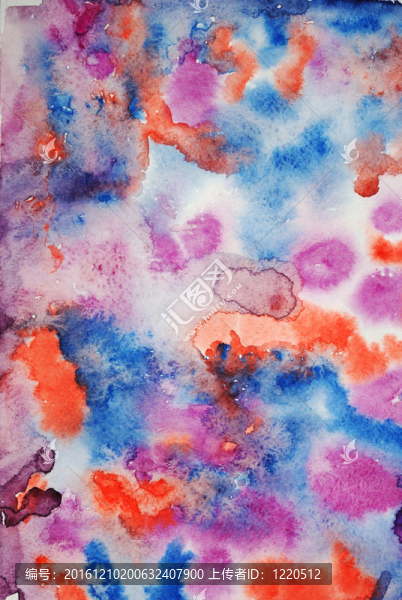水彩手繪藝術背景的剪貼簿
