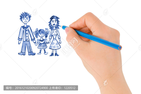 手繪幸福家庭