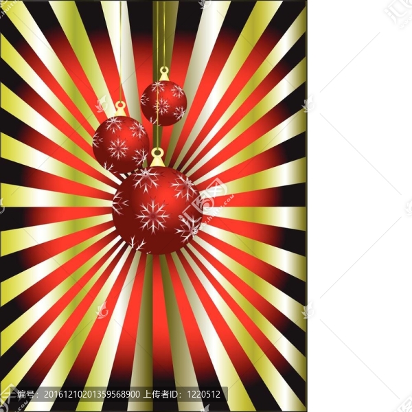 一個(gè)抽象的圣誕紅的小玩意插畫