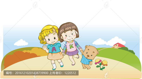 孩子們與自然