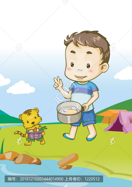 孩子們與自然