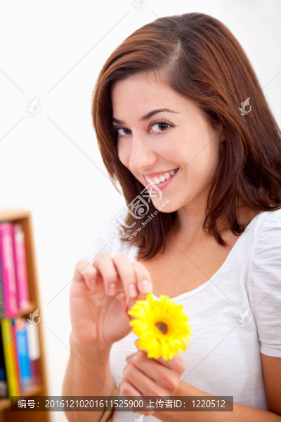 有花的女人