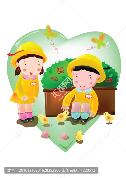 孩子們與自然