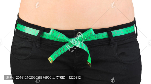 牛仔褲和卷尺