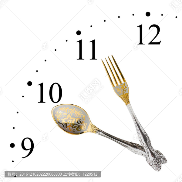 用勺子和叉子做成的鐘