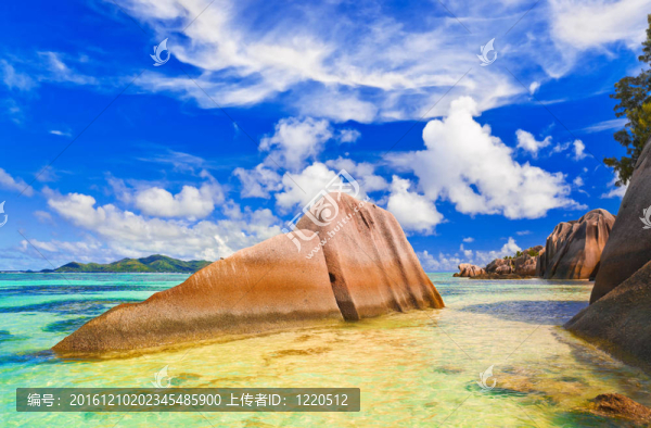 在塞舌爾海灘來源D銀色