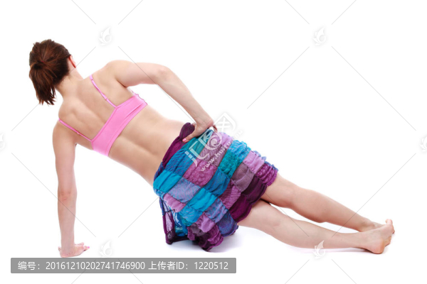 運(yùn)動(dòng)的年輕女士