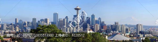 西雅圖正午全景。