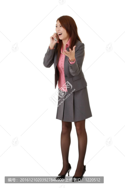驚訝的女商人