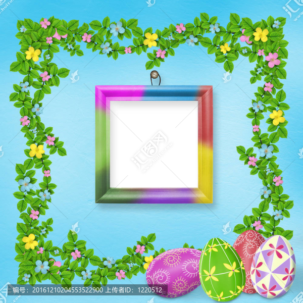柔和的背景用彩蛋慶祝復(fù)活節(jié)