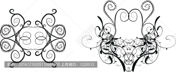 裝飾floriture,set10