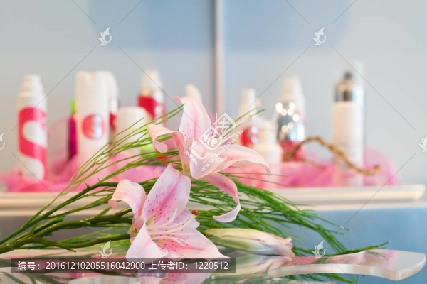 蘭花和化妝品